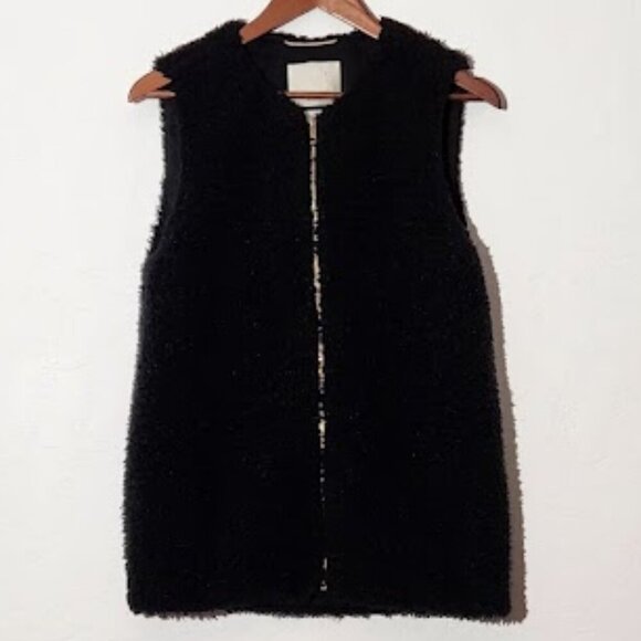 Wilfred Jackets & Blazers - Wilfred Women's Chatou Vest Sherpa Faux Fur Full Zip Jacket Size Small